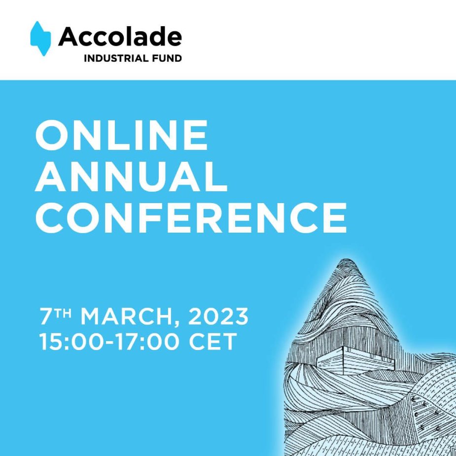 Online webinar - Accolade Industrial Fund's 2022 results and next year's outlook Online webinar - Accolade Industrial Fund's 2022 results and next year's outlook