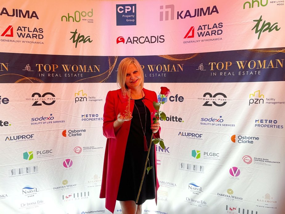 Nagroda Top Woman in Real Estate dla Małgorzaty Więcko