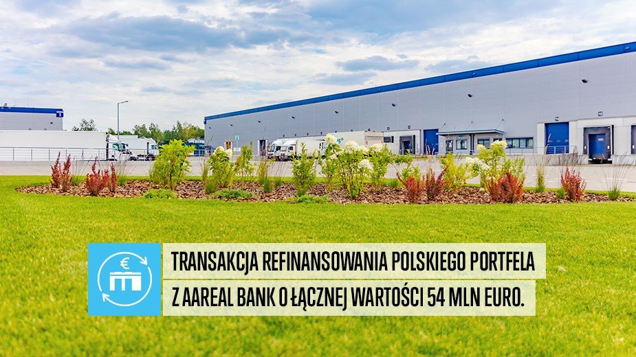 Accolade zwiększa rentowność swojego portfela nieruchomości przemysłowych w Polsce dzięki kredytowi refinansowemu w wysokości 54 mln euro, udzielonemu przez Aareal Bank. Accolade zwiększa rentowność swojego portfela nieruchomości przemysłowych w Polsce dzięki kredytowi refinansowemu w wysokości 54 mln euro, udzielonemu przez Aareal Bank.