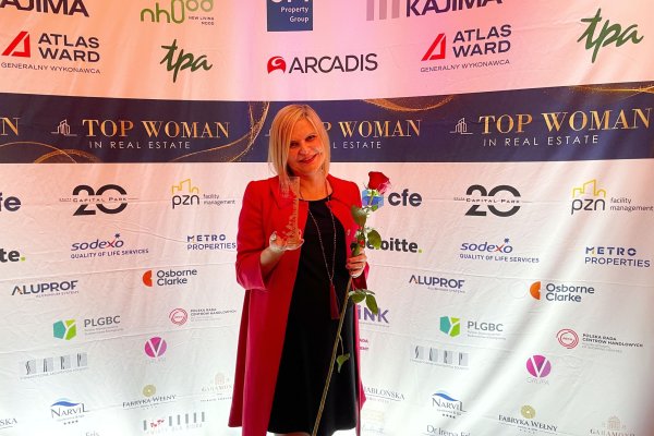 Nagroda Top Woman in Real Estate dla Małgorzaty Więcko