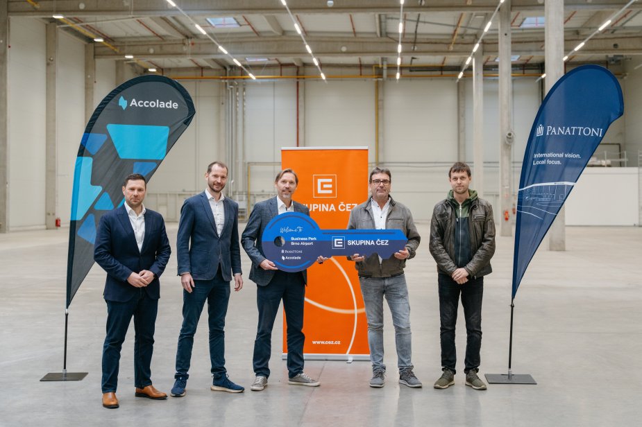Skupina ČEZ se stává novým nájemcem v Brno Airport Parku. Skladové prostory budou sloužit pro zajištění logistiky elektrárenského provozu