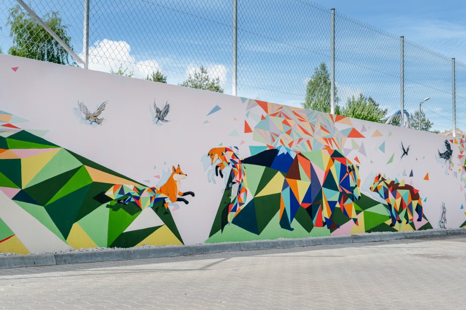 Bialystok's Accolade Park was colored by art Bialystok's Accolade Park was colored by art